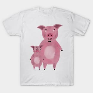 piggy dad and son T-Shirt